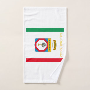 Toalha De Mão bandeira da Puglia (região italiana)