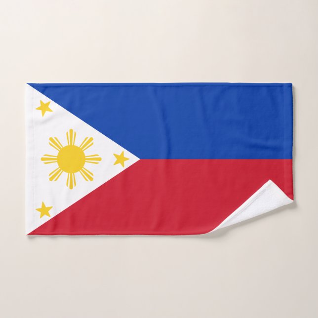 Toalha De Mão Bandeira das Filipinas (Toalha de mão)