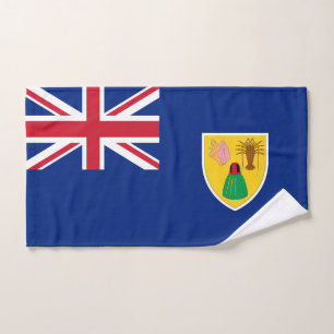 Toalha De Mão Bandeira das Ilhas Turcas e Caicos