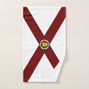 Toalha De Mão Bandeira de Alabama