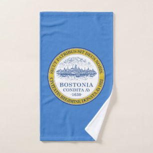 Toalha De Mão Bandeira de Boston, Massachusetts Hand Towel