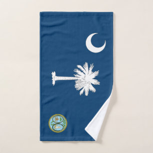 Toalha De Mão Bandeira de South Carolina