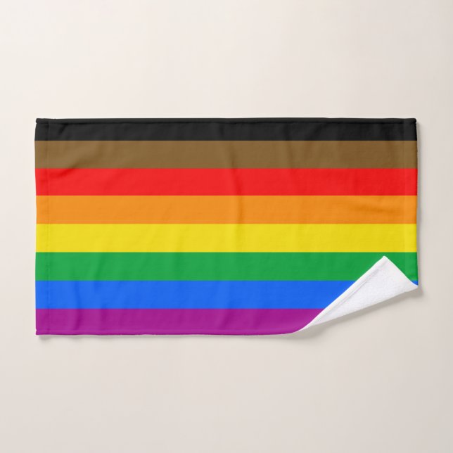 Toalha De Mão Bandeira do Orgulho Arco-íris da Filadélfia (Toalha de mão)