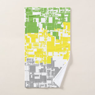 Toalha De Mão Bandeira do Orgulho Lithromântico Abstrato Funky G