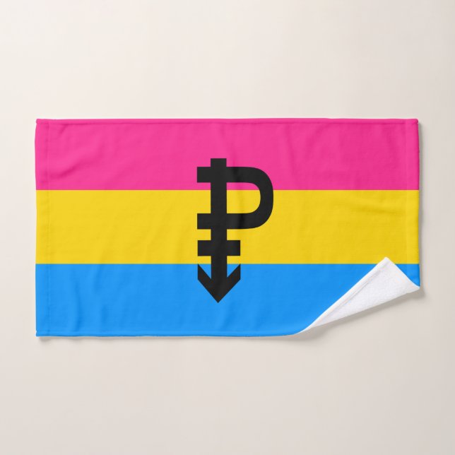 Toalha De Mão Bandeira do Orgulho Pansexual (Toalha de mão)