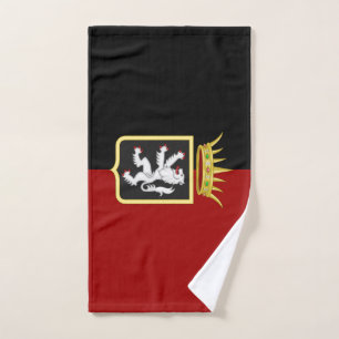 Toalha De Mão bandeira e emblema da Valle d'Aosta (região italia