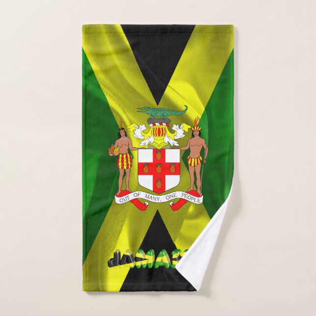 Toalha De Mão Bandeira jamaicana (Toalha de mão)