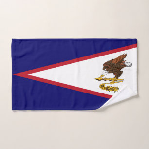 Toalha De Mão Bandeira Patriótica da Samoa Americana
