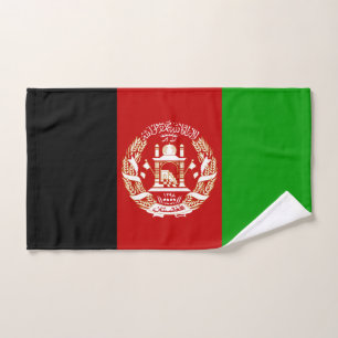 Toalha De Mão Bandeira Patriótica do Afeganistão