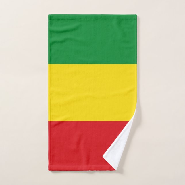 Toalha De Mão Bandeira Rastafarian Rasta Etiópia (Toalha de mão)