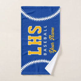 Toalha De Mão Baseball Stitches Custom Sport Towel Team Initials