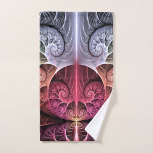 Toalha De Mão Batimento cardíaco, Arte Fractal de Fantasia Surre
