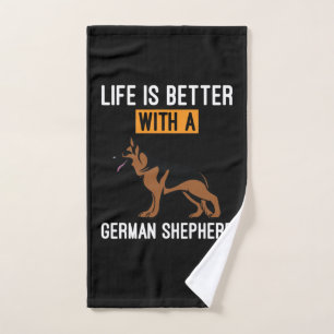 Toalha De Mão Bekeeper Art Com Um German shepherd