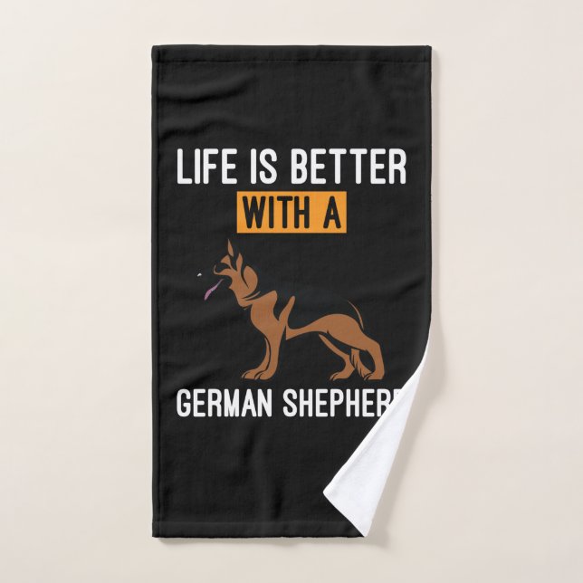 Toalha De Mão Bekeeper Art Com Um German shepherd (Toalha de mão)