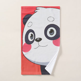 Toalha De Mão Bela Toon Panda Mão Toalha para Brincadeira e Brin