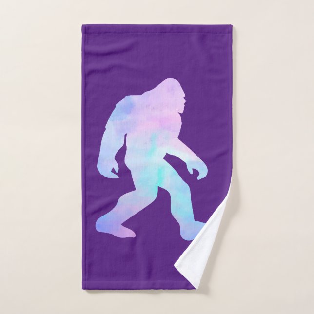 Toalha De Mão Bigfoot de Aquarela (Toalha de mão)