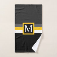 Bloco de Cor Preto Amarelo da Cinza Personalizada