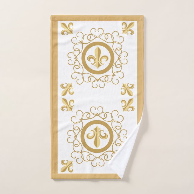 Toalha De Mão Branco Francês (Toalha de mão)