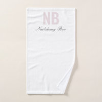 Branco personalizado de salão de unha minimalista