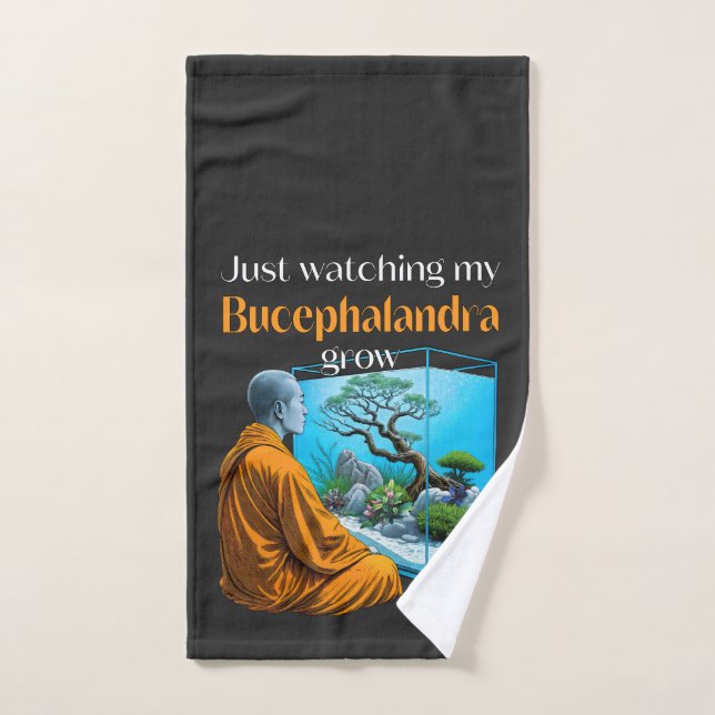 Toalha De Mão Bucephalandra Zen – A Meditative Aquascaping (Toalha de mão)