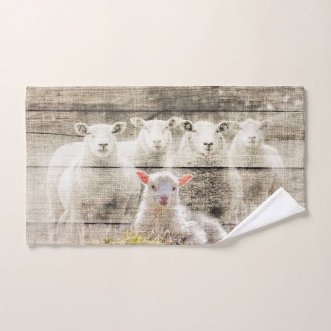 Toalha De Mão Burlap, Bebê Rústico (Toalha de mão)