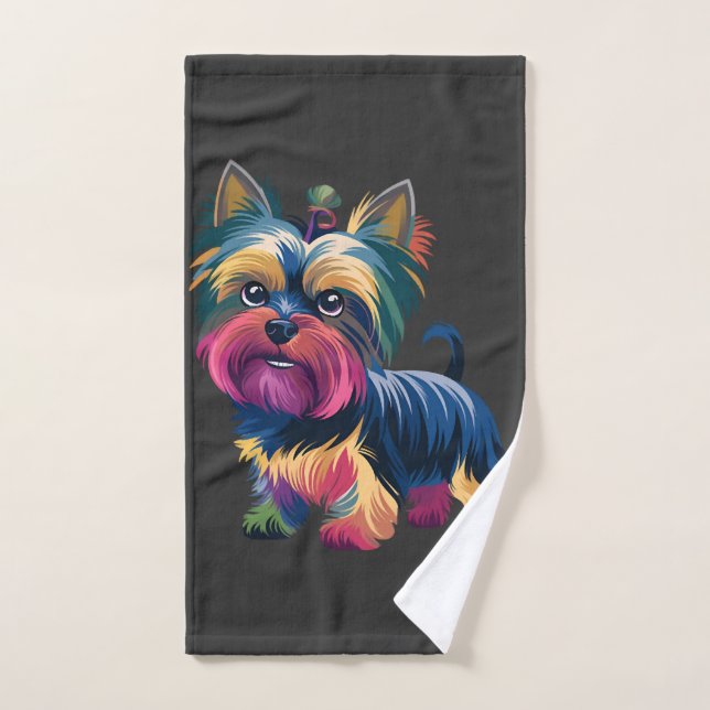 Toalha De Mão Cachorro de Grafite Urbano (Toalha de mão)