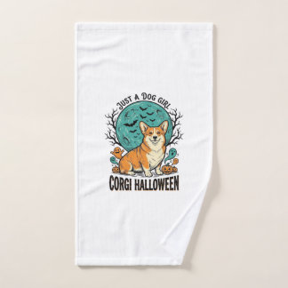 Toalha De Mão Camisa de Halloween de Corgi para Meninas que Amam