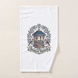 Toalha De Mão Camisa Patriótica com Gráfico Vetorial de Comedour