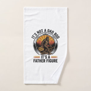 Toalha De Mão Camiseta Vintage Engraçada de Bigfoot Pai Cerveja 