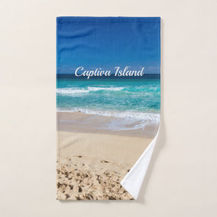 Toalha De Mão Captiva Island, fotografia cênica da Flórida