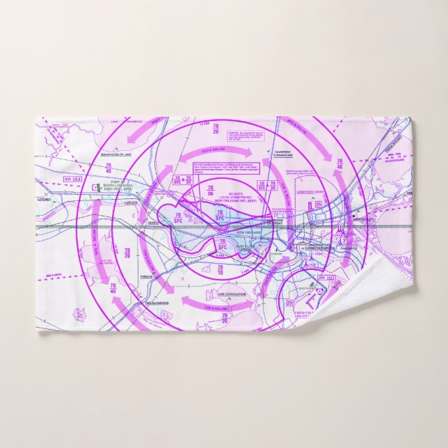 Toalha De Mão Carta de aviação (Toalha de mão)