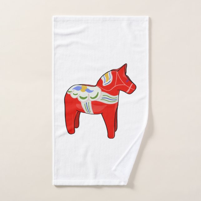 Toalha De Mão Cavalo Dalecarliano (Toalha de mão)