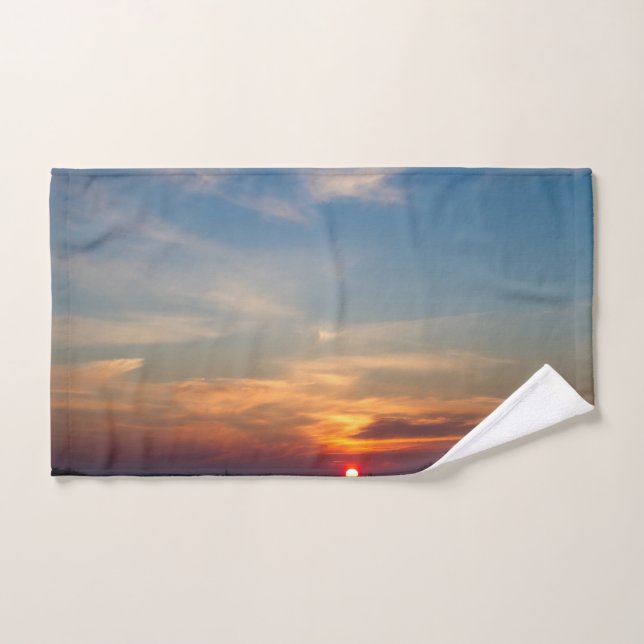 Toalha De Mão Céu sunset de inverno (Toalha de mão)