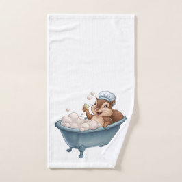 Toalha De Mão Chá de fraldas de Esquilo Retroativo