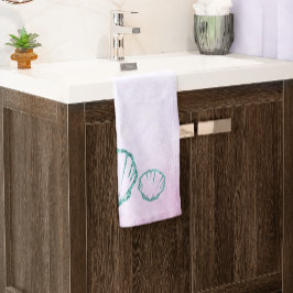 Toalha De Mão Chá de fraldas de Seashell