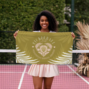 Toalha De Mão Chá de panela Personalizado do Clube Pickleball Re