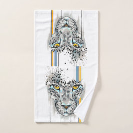 Toalha De Mão Cheetah Snow Edition