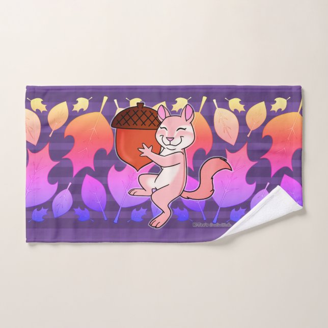 Toalha De Mão Chipmunk alegre - (Toalha de mão)