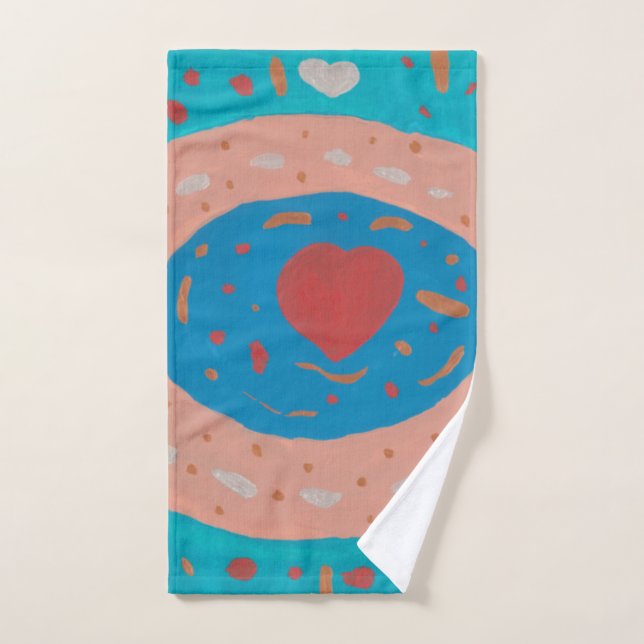 Toalha De Mão Círculos de Amor (Toalha de mão)