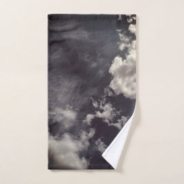 Toalha De Mão Clouds, on dark blue background