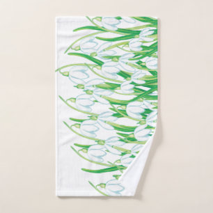Toalha De Mão Colírio de Primavera branco