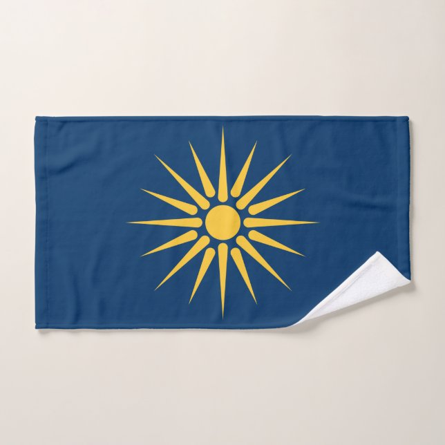 Toalha de mão com a bandeira da Macedônia, Grécia (Toalha de mão)