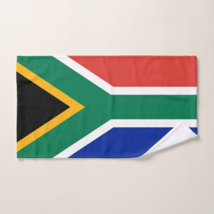 Toalha de mão com a bandeira de África do Sul