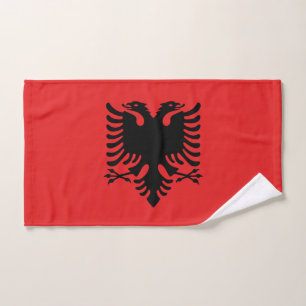 Toalha de mão com a bandeira de Albânia