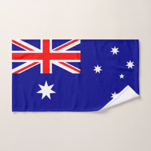 Toalha de mão com a bandeira de Austrália