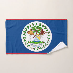 Toalha de mão com a bandeira de Belize