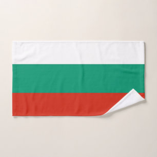 Toalha de mão com a bandeira de Bulgária