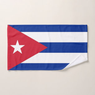 Toalha de mão com a bandeira de Cuba