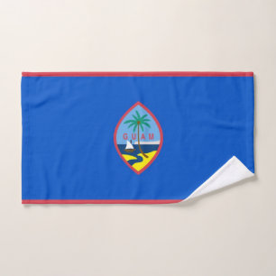 Toalha de mão com a bandeira de Guam, EUA