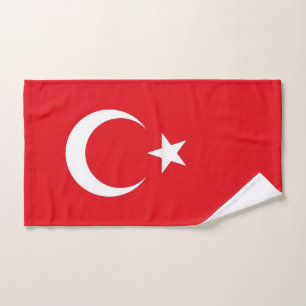 Toalha de mão com a bandeira de Turquia